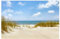 Bilderwelten Strand Fototapete 3D inkl. Kleister 336x225cm - Vliestapete Made in Germany - Fototapete Meer Schlafzimmer - Nordsee Strand Tapete maritim - Tapete Meerblick Wohnzimmer Bad T_2402