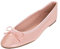 Feversole Women's Macaroon Colorful Memory Foam Cushion Ballet Flat Pumps Patent Pink