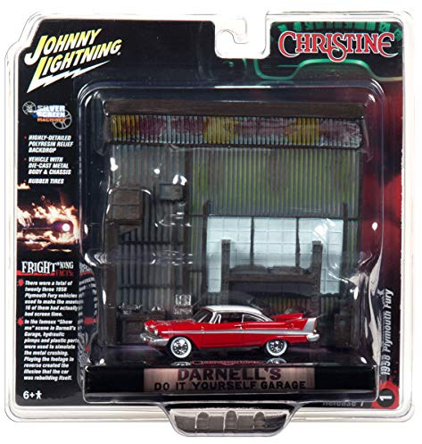 Johnny Lightning 1: 64 Christine Plymouth Fury with Garage Diorama