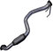 BESTPRICE 1x Abgasrohr Hosenrohr Kompatibel mit SEAT ALTEA, LEON (1P1), TOLEDO III (5P2), SKODA OCTAVIA 2 (1Z3) (1Z5), VW GOLF PLUS V (5M1, 521), GOLF 5, GOLF 6, GOLF 6 Variant (AJ5)