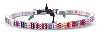 Made by Nami Surfer Fußband Herren & Damen - Dünnes Boho Ethno Hippie Fußkettchen - Handmade Strand Festival Accessoires - 100% Wasserfest & Verstellbar - 100% Ökologische Baumwolle (Multi)