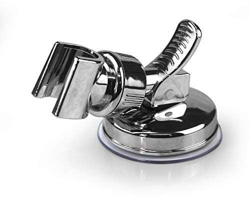 YUSHIBO Handbrause Halterung ohne Bohren, Vakuum Saugnapf 360°Brausehalter Duschhalterung, Abnehmbarer Handbrause Halterung, ABS Grade Kunststoff