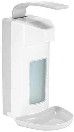 PopHMN Seifenspender,1000ML Wandspender Händedesinfektion Desinfektionsspender Press Dispenser Wandspender Mit Sichtfenster Für Toilette & Bad & Hotel & Küche