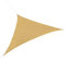 Outsunny Voile d'ombrage Triangulaire Grande Taille 5 x 5 x 5 m polyéthylène Haute densité résistant aux UV Coloris Sable