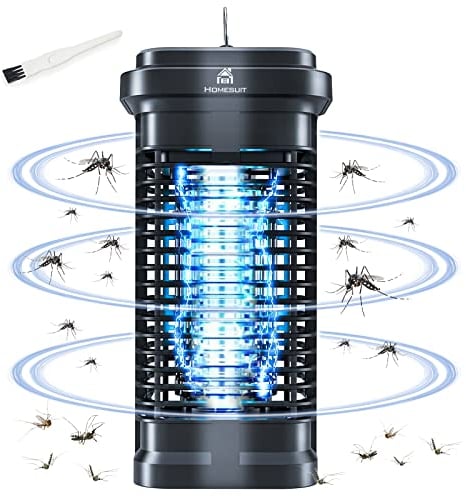 Homesuit Fliegenfalle Elektrisch Insektenvernichter Mückenlampe Mückenabwehr Outdoor 20W 4000V Elektrische Moskito Zapper Wirksam zum Reduzieren Fliegender Insekten für Innen Schlafzimmer und Gärten