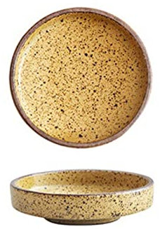jiaquanwufeng-2022 Saucengericht 1 stücke Tauchschüssel Töpferwaren Runde Sauce Teller Keramik Kleine Gewürzschale Großhandelschüssel Lehm Wasabi Sojas Sauce Teller Tapas-Tabletts (Color : C)