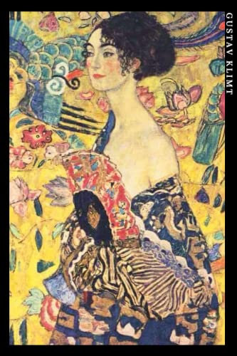Gustav Klimt: Dame mit Fächer. Einzigartiges Notizbuch für Kunstliebhaber