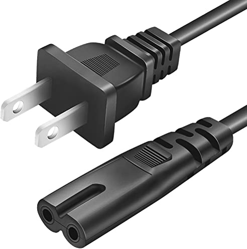 6 FT AC Power Cord Universal 2 Prong Power Cable