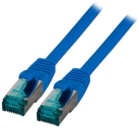 EFB-Elektronik - CAT. 6a Netzwerkkabel - 0,5 m LAN Kabel Ethernet Kabel Patchkabel - RJ45 Anschluss, S/FTP LSZH - blau