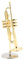 Miniatur Trompete Modell 13cm Goldene Mini Kleine Trompete Replica Musical Modell mit Koffer und Ständer | Geschenke Wohnkultur Ornamente