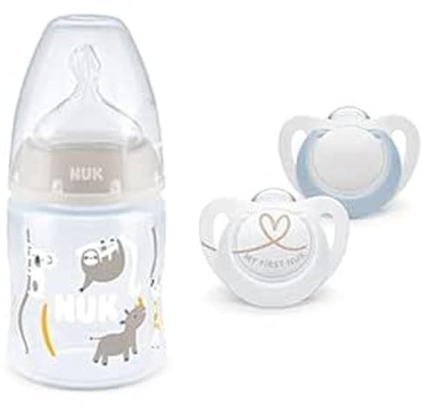 NUK Star Baby Pacifier + First Choice+ Bottle