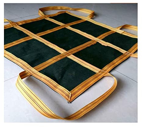 zklaseot Dekor Netz Ladungsanhebung Pad Net, Schwerlast Reißfestigkeit Safety Lifting Matte Mit Verstärkten Griffen Wiederverwendbar Tragen Hebeblech for Baugerüste