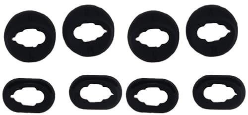 NAZUSA Lot de 4 paires d'embouts en silicone pour écouteurs Galaxy Buds Live - Noir