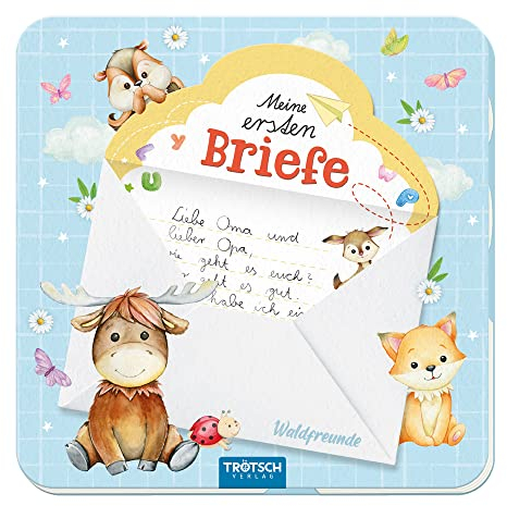 Trötsch Meine ersten Briefe Briefpapierbuch Waldfreunde: Kinder Geschenke Briefe Briefpapier Geschenkidee Waldfreunde