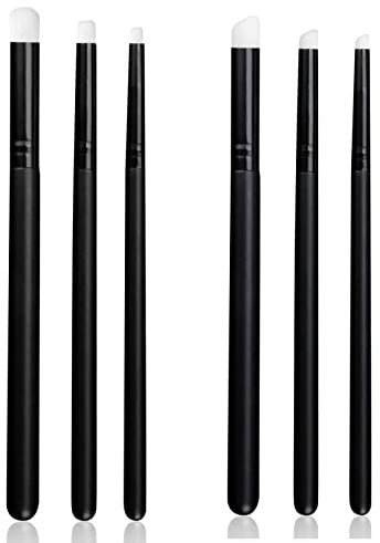 UNIMEIX Detial Blending Brushes for Card Making, Ink Blending Brushes Background Blender Paintbrush Small Detailed Paint Brushes (3Pack+3Pack)