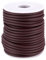 Crafans Rotolo di corda in gomma da 4 mm, con foro da 2 mm, per la creazione di gioielli, fai da te, bracciali, corda tubolare per lavori a maglia, colore: marrone sella