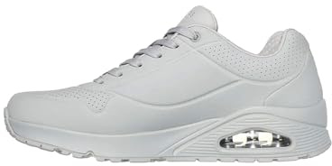 Skechers Uno Stand on Air Baskets Homme, Stone Grey Durabuck Mesh, 39 EU