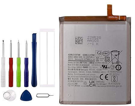 Batterie de rechange Vvsialeek EB-BS908ABY d'origine pour Samsung S22 Ultra, 5G SM-S908U, avec kit d'outils gratuit.
