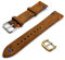 Armband aus echtem Wildleder mit Ziernähten Vintage One More Strap 18 mm 20 mm 22 mm Farbe Schwarz Blau Grün Braun Schnürsenkel Straps, 18mm