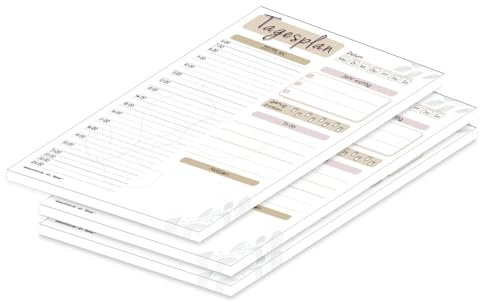 PRICARO Tagesplaner Blätter, magnetisch, A5, 50 Blatt, 3 Stück