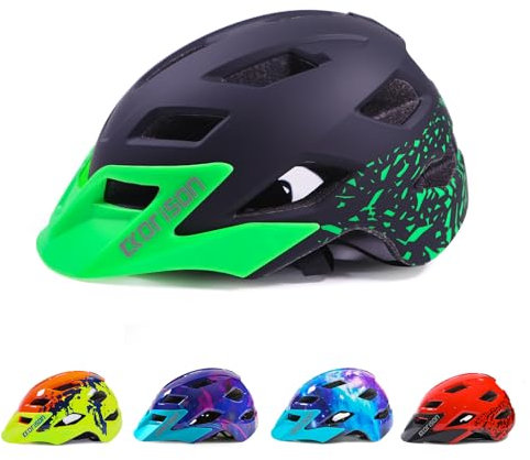 Kids Helmet, Ckorison Kids Bike Helmet Child Boys Girls Bike Helmet Age 3-5-8-12 Adjustable Bicycle Scooter Skating Cycle Helmet