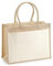 GIDUTEX Einkaufstasche Geschenketasche by Westford Mill Cotton Pocket Jute Shopper Gift Bag 1er 2er 5er 10er 25er Pack zur Auswahl (1, Natural, 6 Liter)
