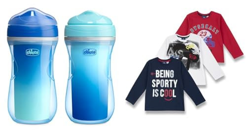 Chicco Borraccia+T-shirt a maniche lunghe - Rosso