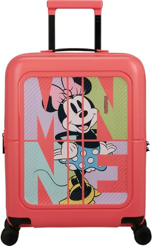 American Tourister Dashpop Disney - Spinner S, Bagaglio a mano espandibile, 55 cm, 41/47 L, Multicolore (Minnie Pop Letters)