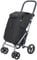 Carlett Einkaufstrolley Klappbar 63L Groß Einkaufswagen Klappbar Mit Kühlfach, 4 Räder, Abnehmbar, Wasserdicht, Griff Verstellbar, Shopping Trolley Foldable Shopping Cart XXL, Classic Duo Schwarz