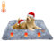 Little Bean Self Heating Pad for Dogs and Cats Heated Cat Bed Soft Warm Dog Mat Non-Electric Warming Pet Mat for Outdoor and Indoor Large Kittens Small Puppy Pets (S)