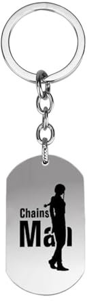 gangdiude-eu Chainsaw Man Practical Keychain Creative Keychain Anime Keyring Personalised Pendant for Home and Car Keys Backpack Bag Pendant Ladies Men Teenagers