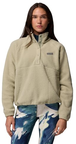 Columbia Damen Jasper Ridge Pebbled Fleece Half Snap Fleece-Überziehhilfe (1er Pack)