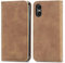 Cracedily Handyhülle für Sony Xperia 10 VI Hülle, Klapphülle Premium Lederhülle Klappbar Flip Case Tasche Magnet Kartenfach Standfunktion Klapphülle Schutzhülle für Sony Xperia 10 VI, Kaffee