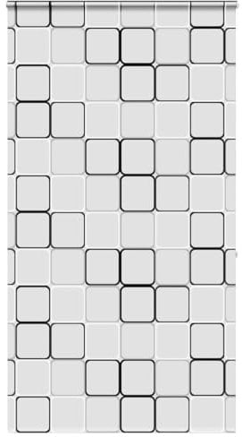 vidaXL Duschrollo mit Kassette 140x240 cm Stoffbreite 136 cm, Duschvorhang, Badewannenvorhang, Seitenzugrollo, Dusche Rollo, Badewannenrollo