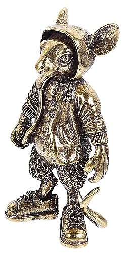 Alipis 1stk Anubis-Ornament Goldene Lampe Krähe Anhänger Ornamente Süßigkeitenglas Schmuck Statuen Für Die Inneneinrichtung Goldene Uhr Schickes Handwerk Messing