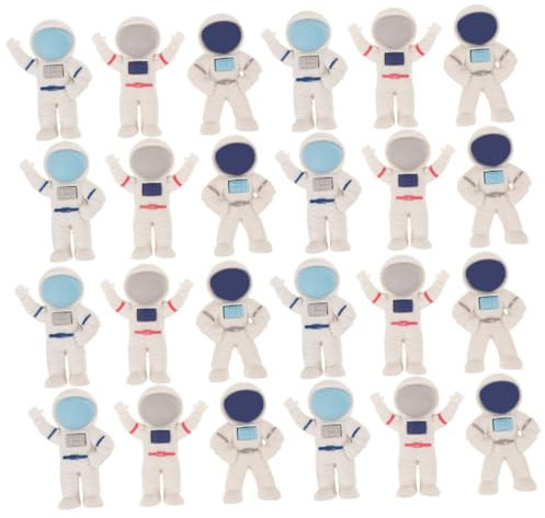 HYTROVE 48 Stück Kleiner Radiergummis Mit Astronautenmotiv Tpr Material Farbenfroh Für Schule Und Kinderparty