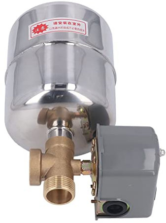 Wasserpumpendruckschalter, Edelstahldrucktank Kupferprüfung Ventil-Kit, 110 V-230 V, für Selbstprimingpumpen, Strahlpumpen, Gartenpumpen, Klare Wasserpumpen, L