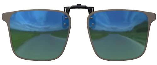 BEZLIT Polarisierter Clip-On Brillenaufsatz für Damen & Herren – Aufsteck Sonnenbrille für Korrektionsbrille, UV400 Sonnenclip zum Autofahren, Angeln, Outdoor, 143 mm breit