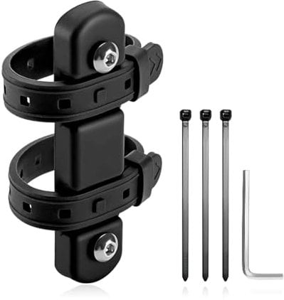 Bike Bottle Cage Mounting Base,Adjustable Bicycles Water Bottle Holder Adapter,Silicone MTB Kettle Extension Stand Holder with Screw and Wrench,Nonslip Road Bike Bottle Cage Mount Adapter Fixing Frame