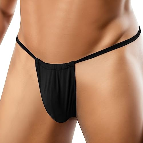 Sexy G String Mens Briefs Bulge Pouch Thongs Low Rise Underwears Slim Fit Erotic Men's String Thongs Underpants G-Strings Suitable Male Slips