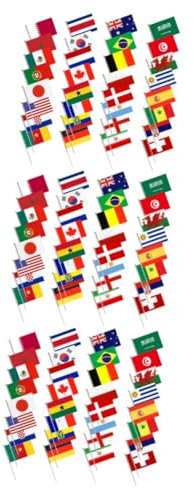 Milisten 96pezzi Bandierine Da Tifo Per Calcio Piccole Bandiere Patriottiche Inghilterra Per Eventi Sportivi e Celebrazioni Materiale Resistente Alle Intemperie