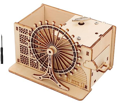 Kisangel 1 Satz Holz Puzzle für DIY Stifthalter und Musikbox Modell Pädagogisches aus Holz für Kreative Bastelprojekte und Geburtstagsgeschenke