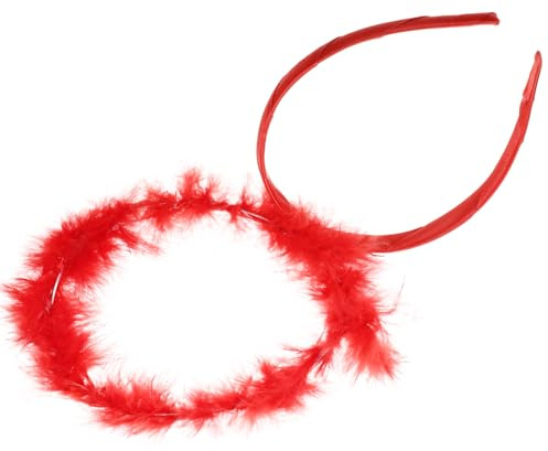Toyvian Engelsstirnband aus Künstlichen Federn Bequemes Cosplay Stirnband für Halloween und Festival Bruchsicherer Haarreif mit Schönem Schickem Look