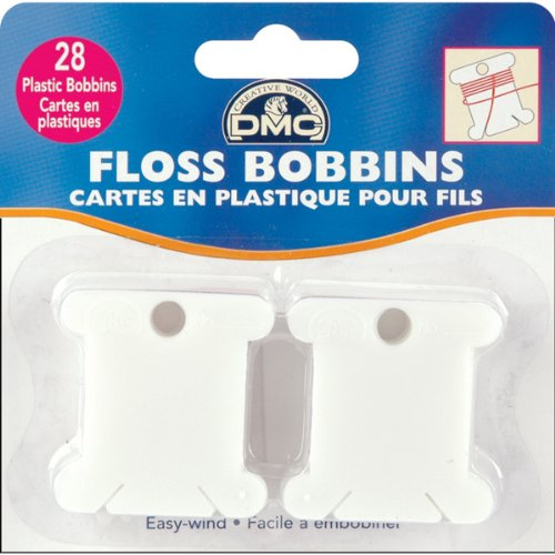 DMC Bulk Buy Plastic Floss Bobbins 28/Pkg 6102