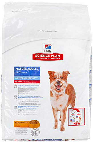Hill's Canine Mature Adult Senior7+ Huhn 12kg, 1er Pack (1 x 12 kg Packung)