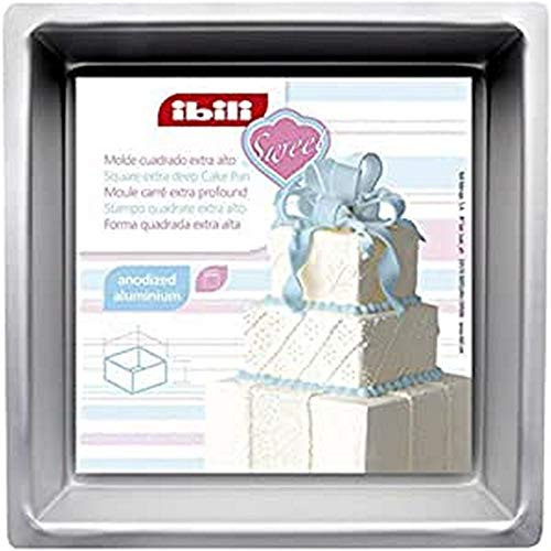 IBILI Molde cuadrado recto extra alto 20X20X10