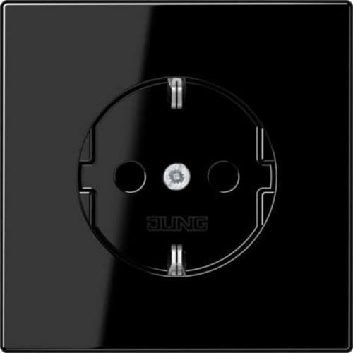 Jung LS1520NSW Single Insert Protective Contact Socket Black