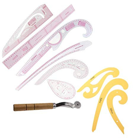 Backbayia Kunststoff metrisch Lineal Verschiedene Größen für Kleidung Nähen