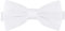Ladeheid Herren Schmale Fliege M (12cm x 6cm), Weiß, 12cm x 6cm