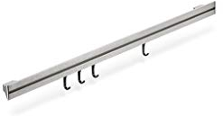 NABER 8042200 Aurora Set, Relingsystem, B 600 mm, edelstahlfarbig, mit 4 Haken